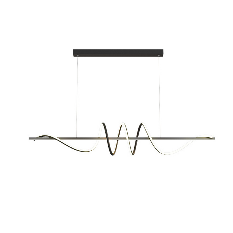 Nowoczesna Lampa Wisząca LED String z Regulowaną Wysokością – Metal i Akryl do Jadalni i Barów 6