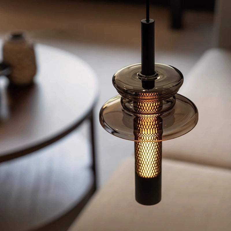 Nowoczesna Lampa Wisząca LED z Regulacją Wysokości do Salonu i Foyer – Geometryczna Forma, Ciepłe Światło 3000K 4