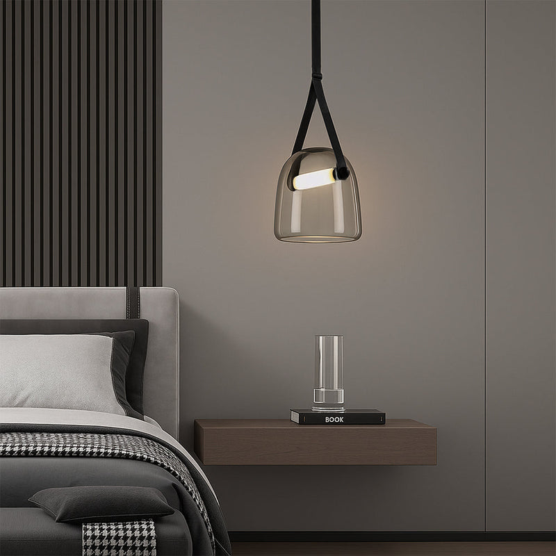 Nowoczesna Lampa Wisząca Penumbra z Regulowaną Wysokością do Salonu i Jadalni – Oświetlenie Nad Stół w Czarnym i Białym Kolorze 3