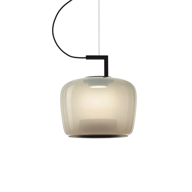 Nowoczesna Lampa Wisząca z Regulacją Wysokości do Salonu i Jadalni – Szklana Lampa Nad Stół z Ciepłym Światłem LED 12
