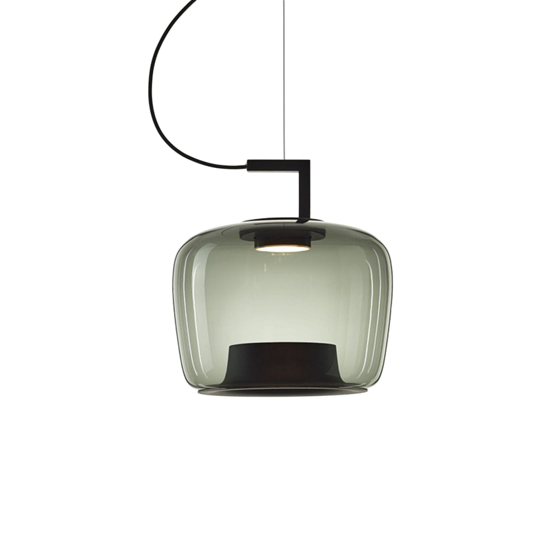 Nowoczesna Lampa Wisząca z Regulacją Wysokości do Salonu i Jadalni – Szklana Lampa Nad Stół z Ciepłym Światłem LED 5