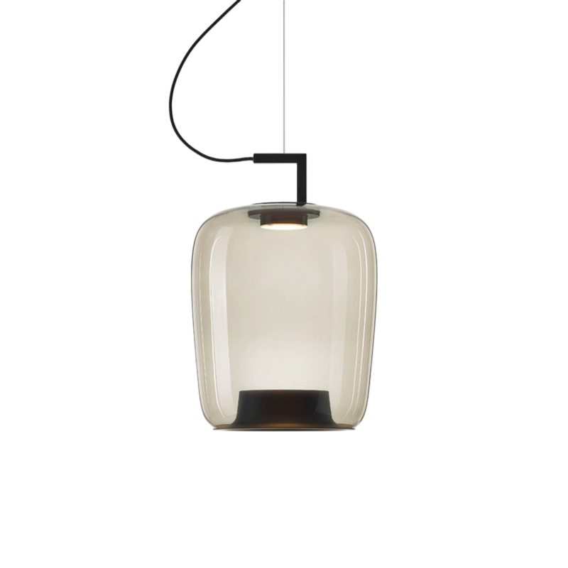 Nowoczesna Lampa Wisząca z Regulacją Wysokości do Salonu i Jadalni – Szklana Lampa Nad Stół z Ciepłym Światłem LED 6