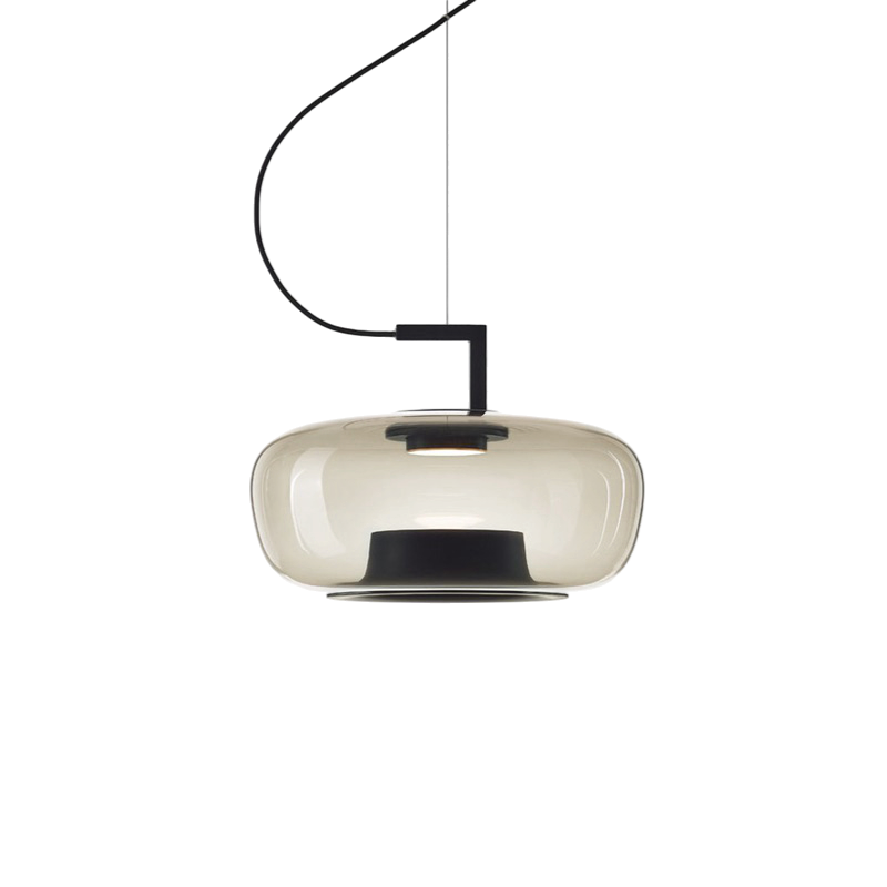 Nowoczesna Lampa Wisząca z Regulacją Wysokości do Salonu i Jadalni – Szklana Lampa Nad Stół z Ciepłym Światłem LED 8