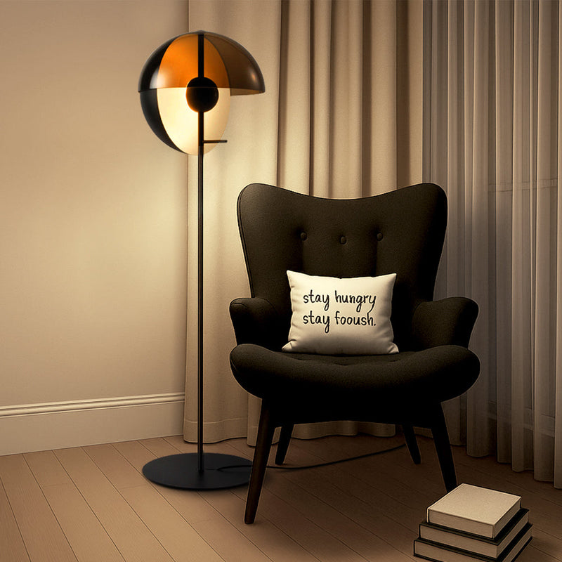 Nowoczesna Szklana Lampa Podłogowa LED Hau – Elegancki Design do Salonu i Sypialni, Wysoka Jakość, Miękkie Światło, Ø30cm, H155cm 5