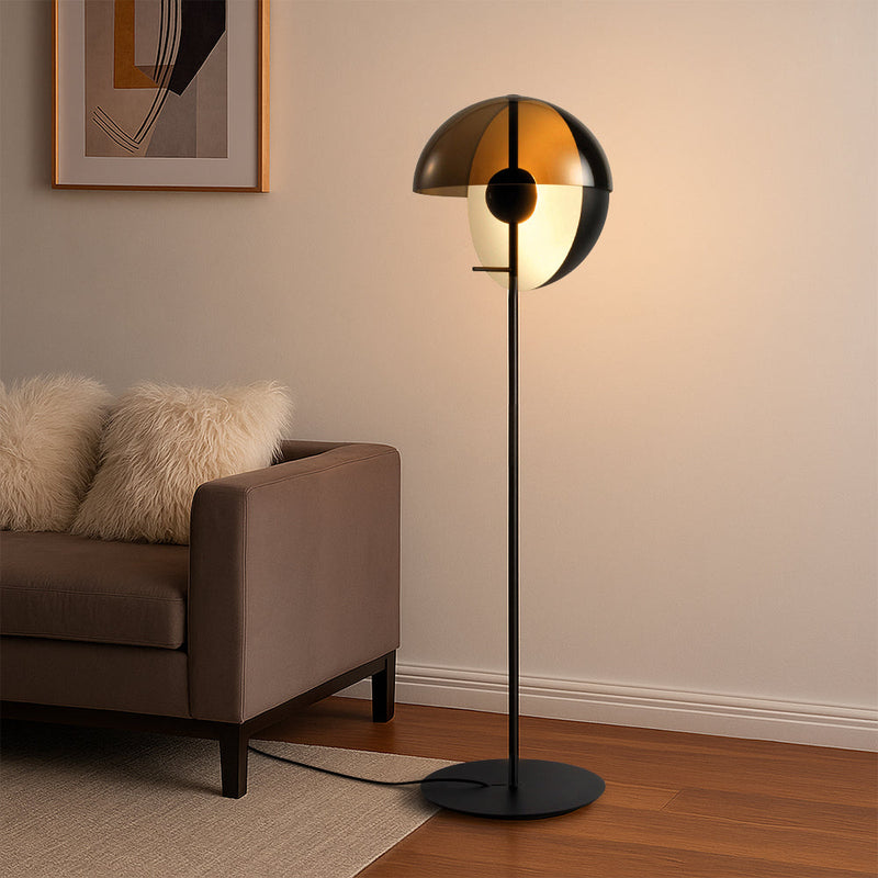 Nowoczesna Szklana Lampa Podłogowa LED Hau – Elegancki Design do Salonu i Sypialni, Wysoka Jakość, Miękkie Światło, Ø30cm, H155cm 7