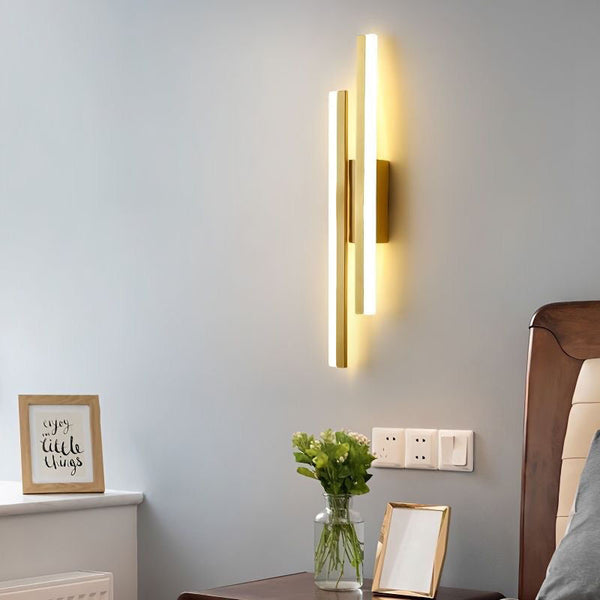 Nowoczesny Kinkiet LED Ścienny z Ciepłym Światłem, Minimalistyczny Design do Jadalni i Baru, 50x8 cm 1
