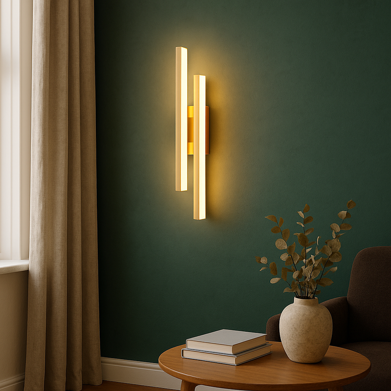 Nowoczesny Kinkiet LED Ścienny z Ciepłym Światłem, Minimalistyczny Design do Jadalni i Baru, 50x8 cm 3
