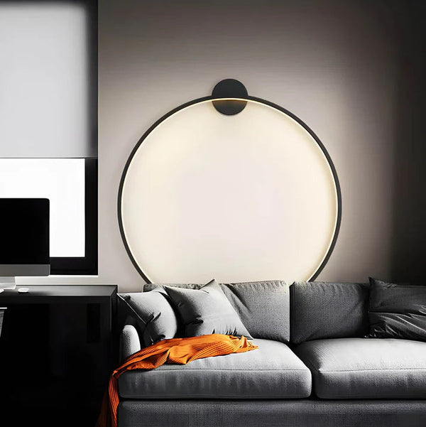 Nowoczesny Kinkiet Ścienny Jadis Ring z Paskami LED – Skandynawski Design do Salonu i Jadalni, Okrągły Kształt 1