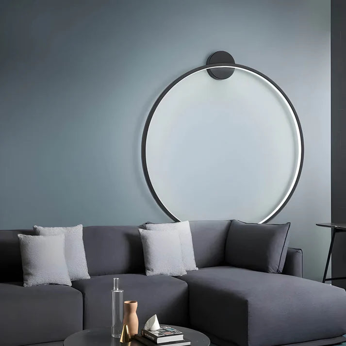 Nowoczesny Kinkiet Ścienny Jadis Ring z Paskami LED – Skandynawski Design do Salonu i Jadalni, Okrągły Kształt 3