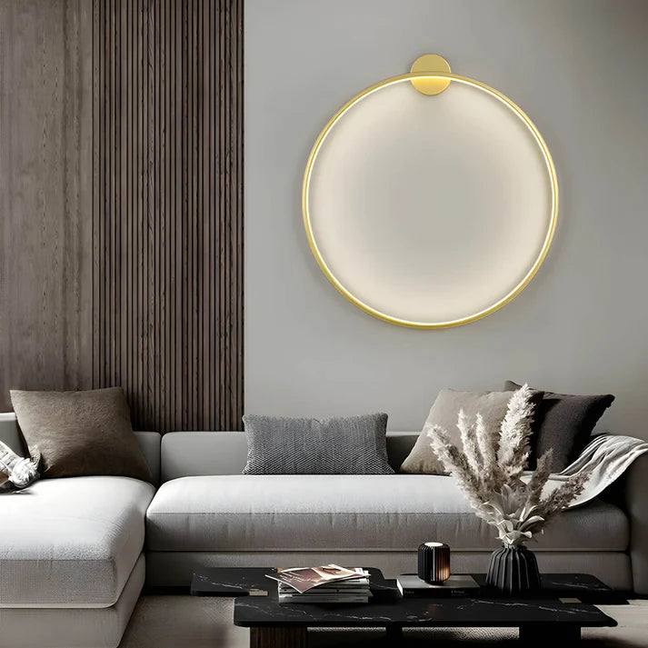 Nowoczesny Kinkiet Ścienny Jadis Ring z Paskami LED – Skandynawski Design do Salonu i Jadalni, Okrągły Kształt 4