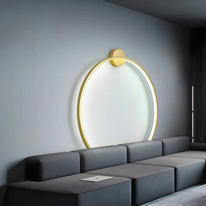 Nowoczesny Kinkiet Ścienny Jadis Ring z Paskami LED – Skandynawski Design do Salonu i Jadalni, Okrągły Kształt 5