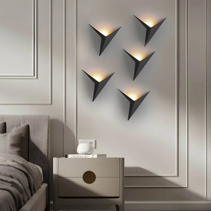 Nowoczesny Kinkiet Ścienny LED z Motywem Ptaka – Stylowe Kinkiety do Salonu i Jadalni, Metalowo-Akrylowe Oświetlenie 25x12x12 cm 3