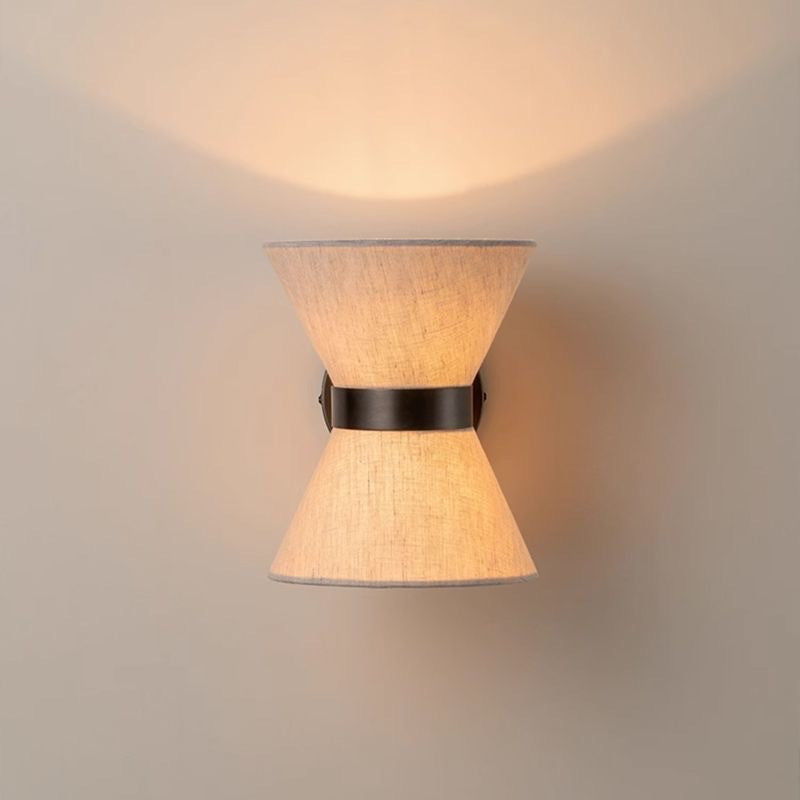 Nowoczesny Kinkiet Ścienny Wabi Sabi z Jedwabnym Kloszem – Elegancka Lampa do Sypialni i Salonu 4