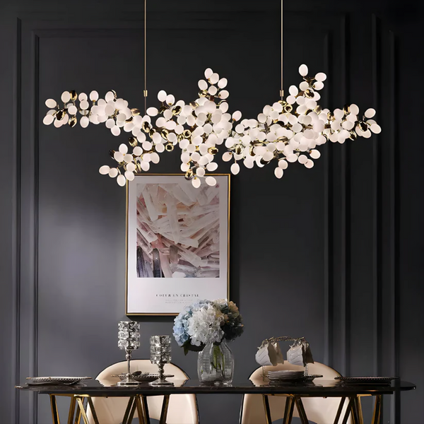 Nowoczesny Żyrandol Kryształowy Fleurida z Regulowaną Wysokością do Salonu i Jadalni – Elegancki Design z Ciepłym Światłem LED 1