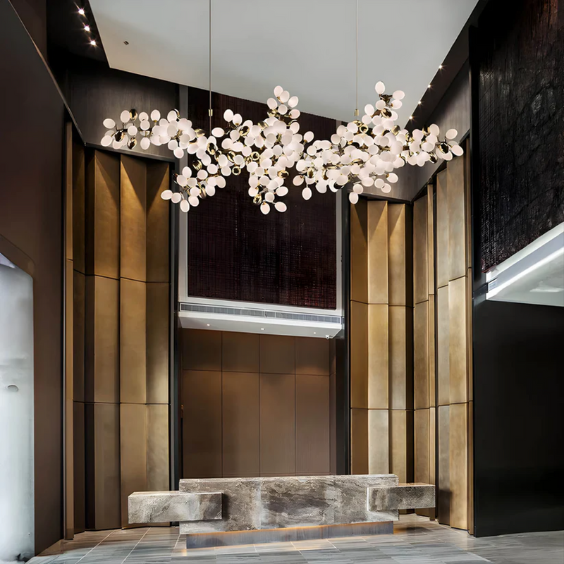 Nowoczesny Żyrandol Kryształowy Fleurida z Regulowaną Wysokością do Salonu i Jadalni – Elegancki Design z Ciepłym Światłem LED 3