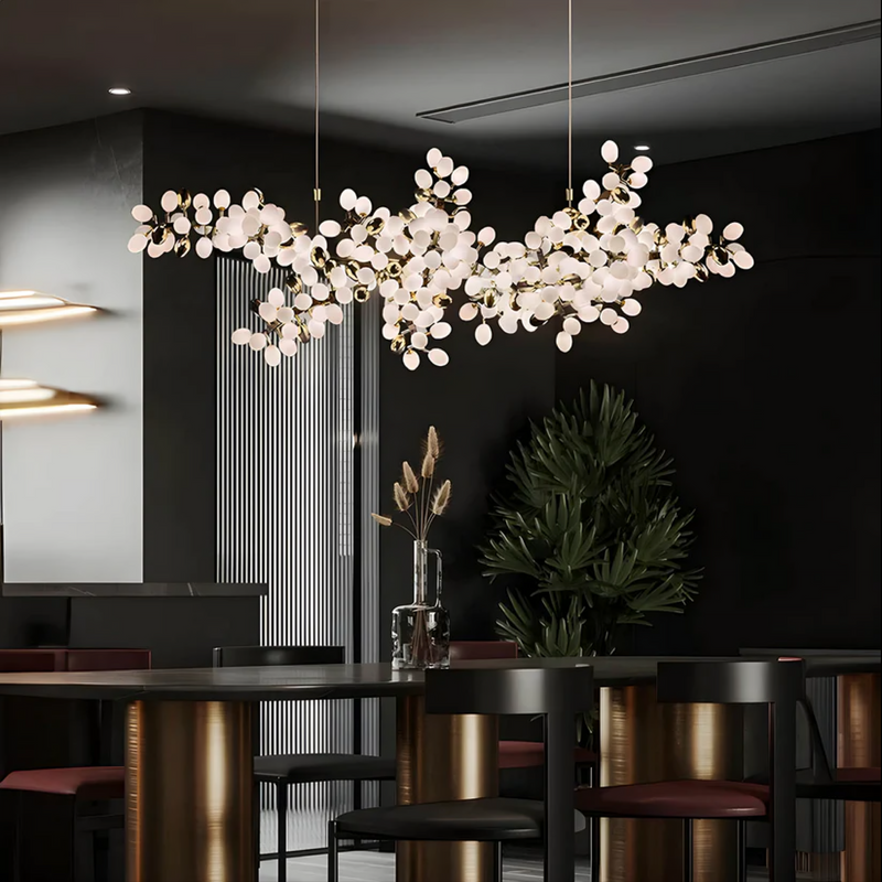 Nowoczesny Żyrandol Kryształowy Fleurida z Regulowaną Wysokością do Salonu i Jadalni – Elegancki Design z Ciepłym Światłem LED 4