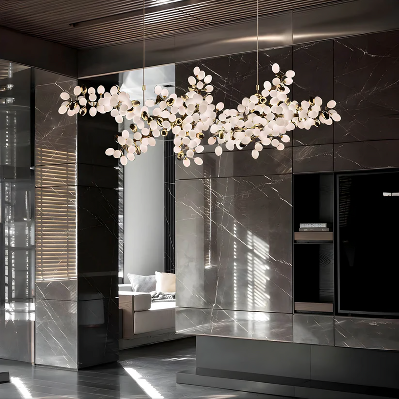 Nowoczesny Żyrandol Kryształowy Fleurida z Regulowaną Wysokością do Salonu i Jadalni – Elegancki Design z Ciepłym Światłem LED 5