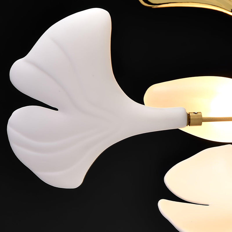 Nowoczesny Żyrandol z Porcelanowymi Liśćmi LED – Regulowana Wysokość do Salonu, Kuchni i Pokoju 6