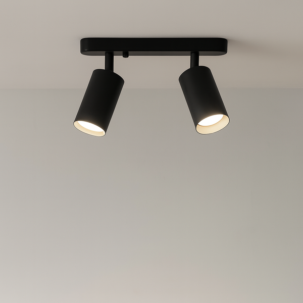 Obrotowa Lampa Sufitowa z Dwiema Regulowanymi Głowami – Nowoczesne Lampy Sufitowe do Kuchni i Salonu 0