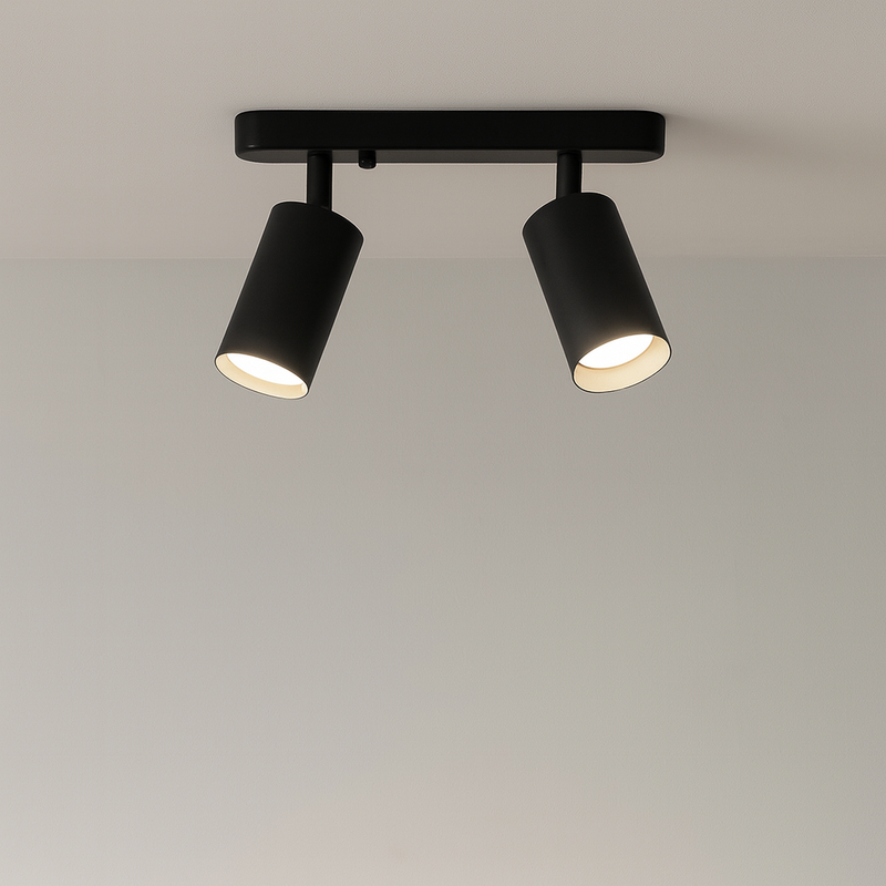 Obrotowa Lampa Sufitowa z Dwiema Regulowanymi Głowami – Nowoczesne Lampy Sufitowe do Kuchni i Salonu 0