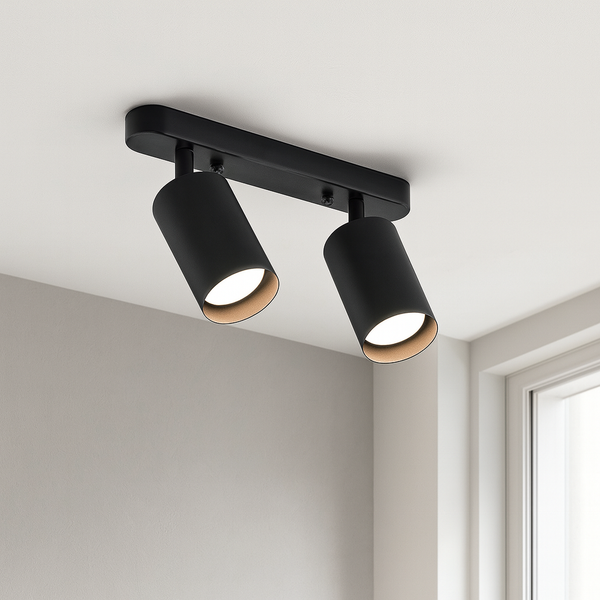 Obrotowa Lampa Sufitowa z Dwiema Regulowanymi Głowami – Nowoczesne Lampy Sufitowe do Kuchni i Salonu 1