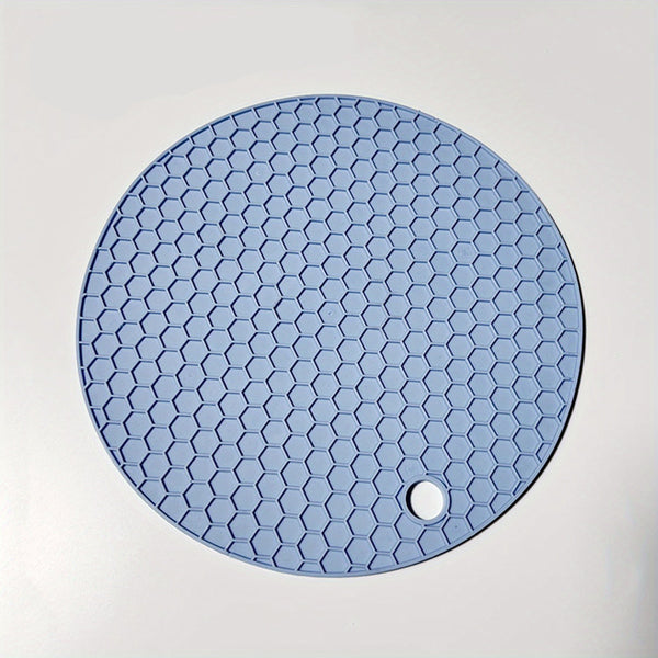 Okrągła Mata Silikonowa do Pieczenia 18 cm – Żaroodporna, Antypoślizgowa, Łatwa w Czyszczeniu, Tekstura Plastra Miodu 0