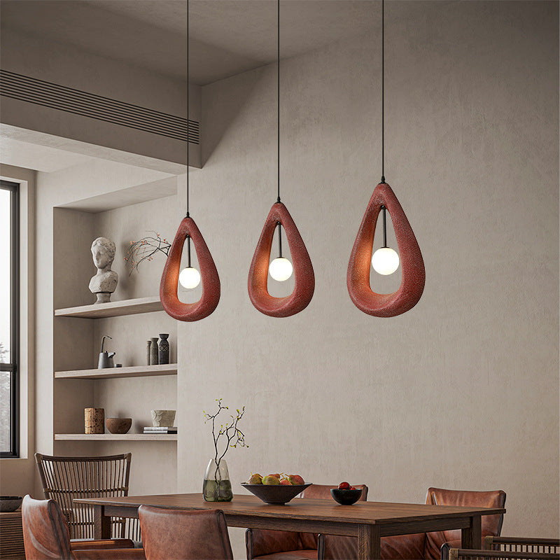 Owalna Lampa Wisząca Japandi z LED – Minimalistyczny Design do Jadalni i Salonu 4