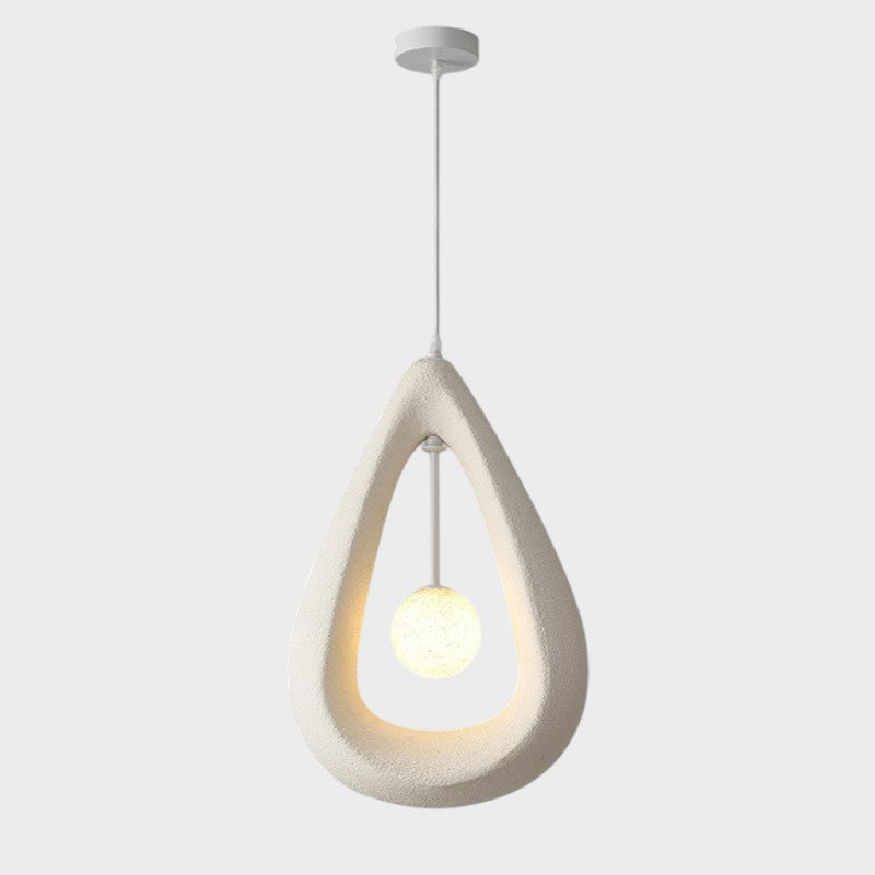 Owalna Lampa Wisząca Japandi z LED – Minimalistyczny Design do Jadalni i Salonu 6