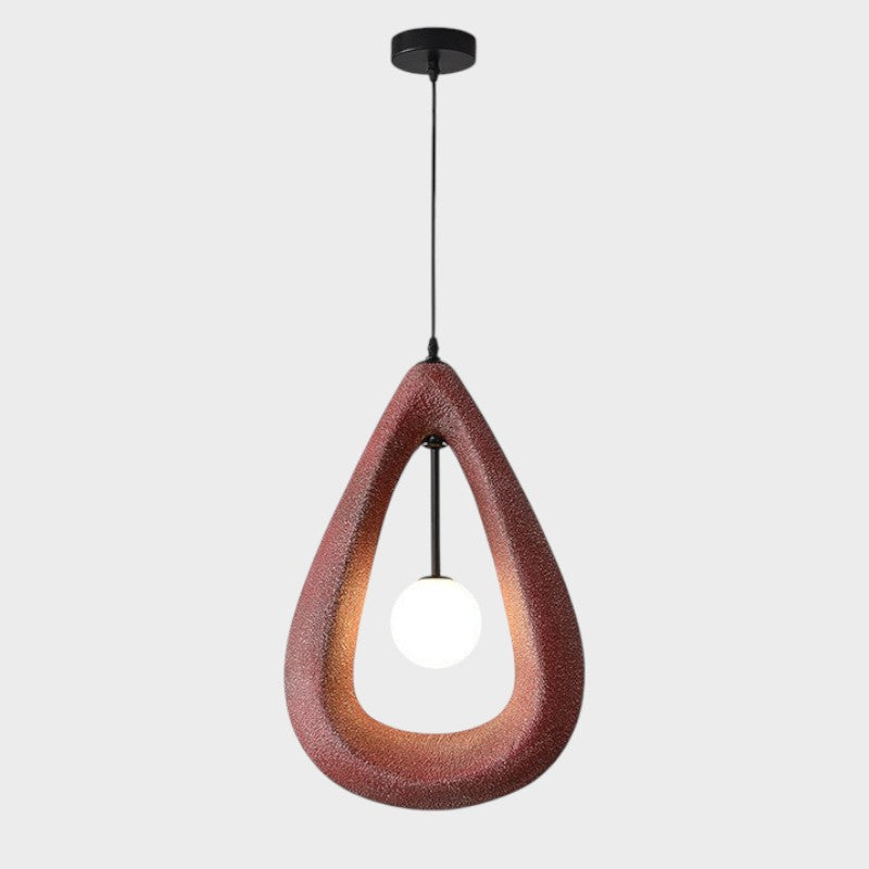 Owalna Lampa Wisząca Japandi z LED – Minimalistyczny Design do Jadalni i Salonu 8