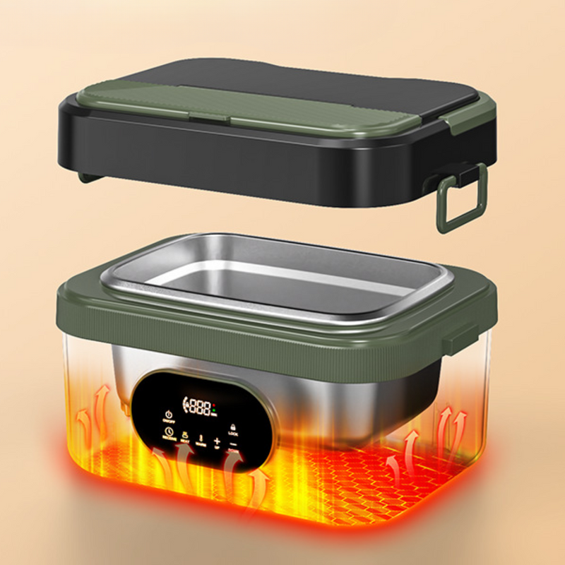 Przenośne Pudełko na Lunch 1000 ml ze Stali Nierdzewnej z Samonagrzewaniem i Inteligentnym Ogrzewaniem – Bezprzewodowe, Idealne do Pracy i Podróży 5