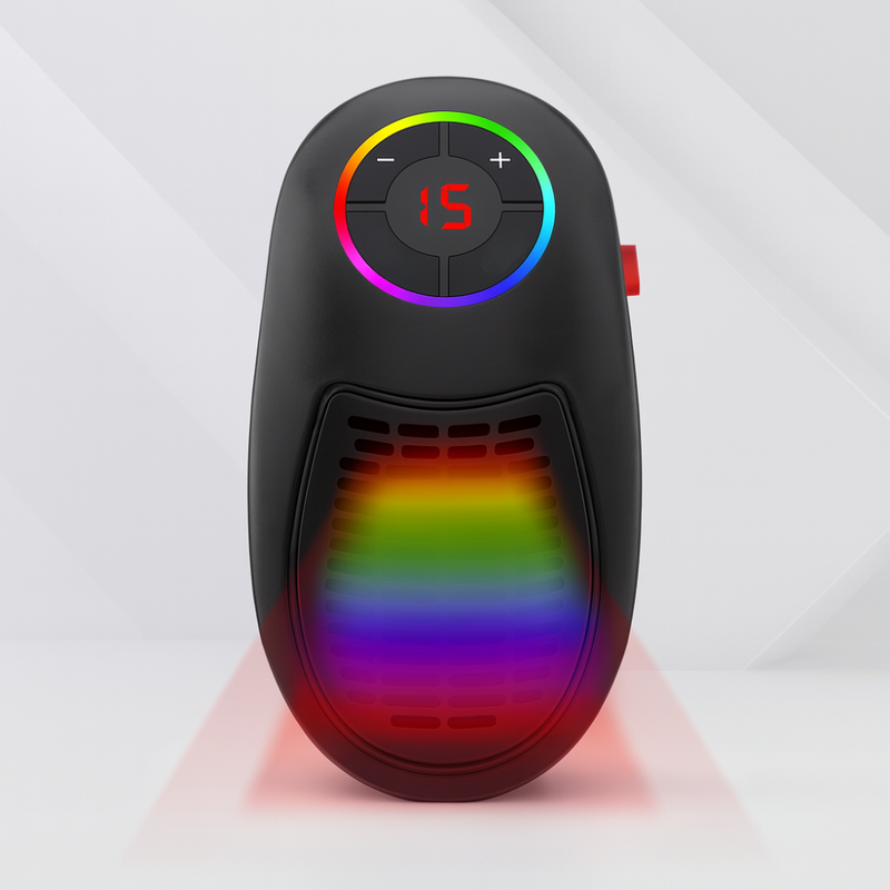 Przenośny Grzejnik Elektryczny Ceramiczny 500W-800W z Regulowanym Termostatem – Energooszczędny Grzejnik Pokojowy do Ogrzewania Pomieszczeń 0