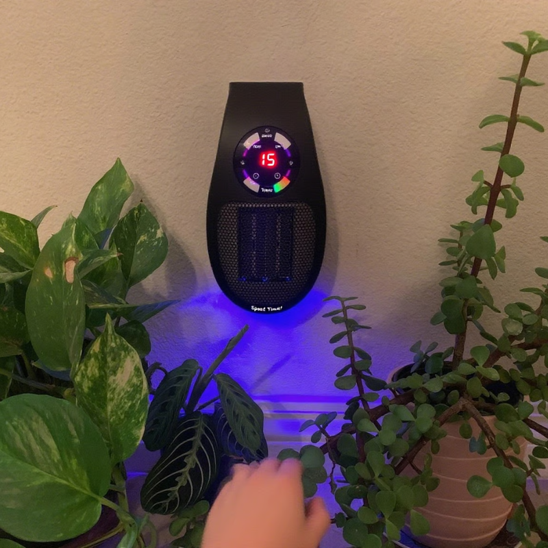 Przenośny Grzejnik Elektryczny Ceramiczny 500W-800W z Regulowanym Termostatem – Energooszczędny Grzejnik Pokojowy do Ogrzewania Pomieszczeń 3