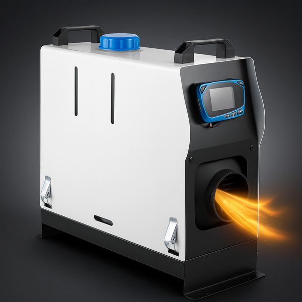 Przenośny moduł klimatyczny LCD z podgrzewaczem diesla – 8 kW, 12 V, ciche ogrzewanie 0