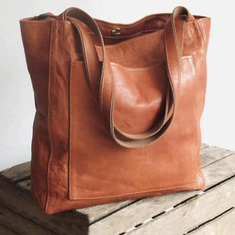 Klasyczna Torebka z Naturalnej Skóry w Stylu Retro