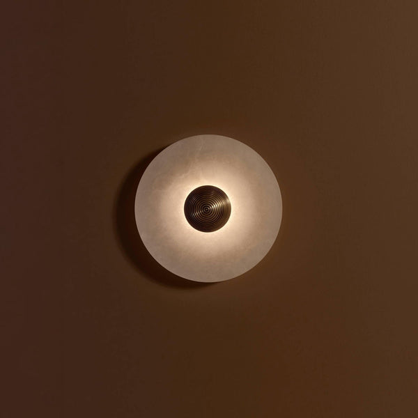 Designerska Lampa Ścienna z Marmurowym Akcentem