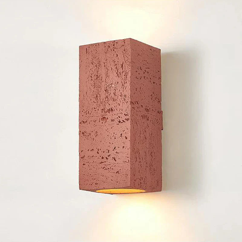 Cementowy Kinkiet Ścienny z Minimalistyczną Estetyką Wabi-Sabi
