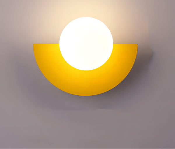 Półokrągła Lampa Ścienna w Stylu Skandynawskim Minimalizm i Ciepłe Światło