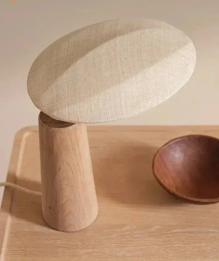 Designerska Lampa z Naturalnym Drewnem