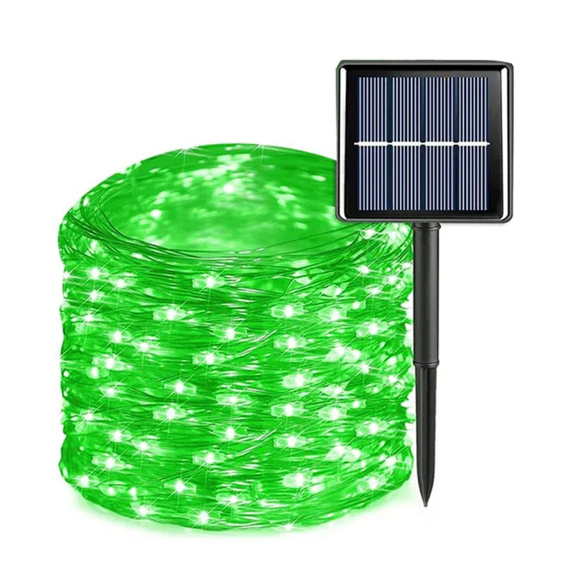 Girlanda Solarna Wzór Leśna Magia z Automatycznym Włączaniem