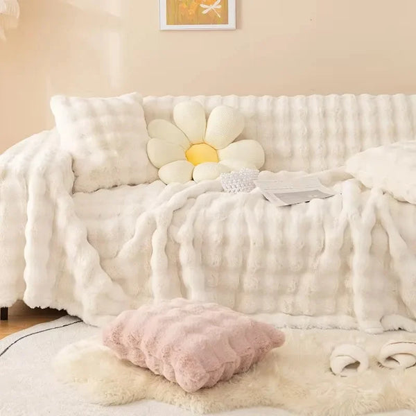 Pluszowa Narzuta dla Przytulnego Wnętrza