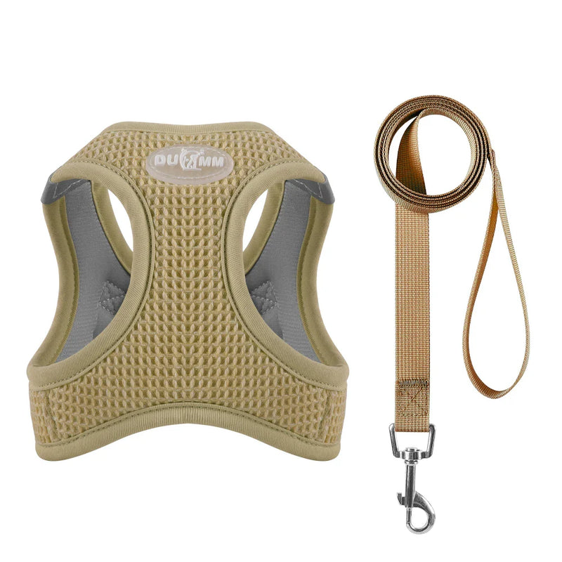 Regulowana uprząż z smyczą dla kota i małego psa