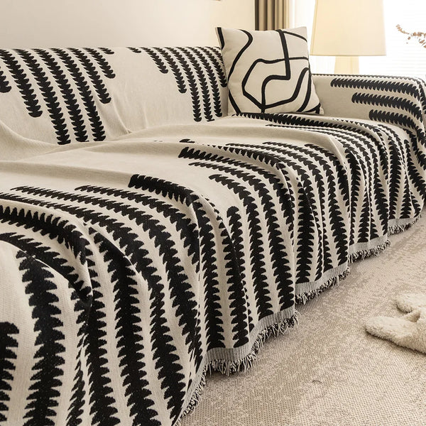 Skandynawska harmonia z delikatnymi frędzlami