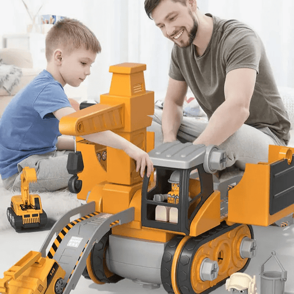 Techniczny zestaw konstrukcyjny zapewniający praktyczne doświadczenie z realistycznymi materiałami budowlanymi