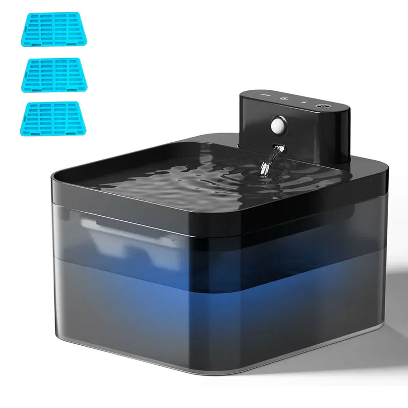 Nowoczesna fontanna wodna dla kota z bezprzewodowym czujnikiem