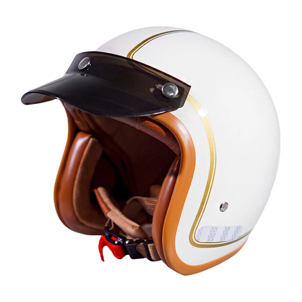 Kask Motocyklowy Połówkowy 3/4 – Stylowa Jazda w Mieście i Poza Nim