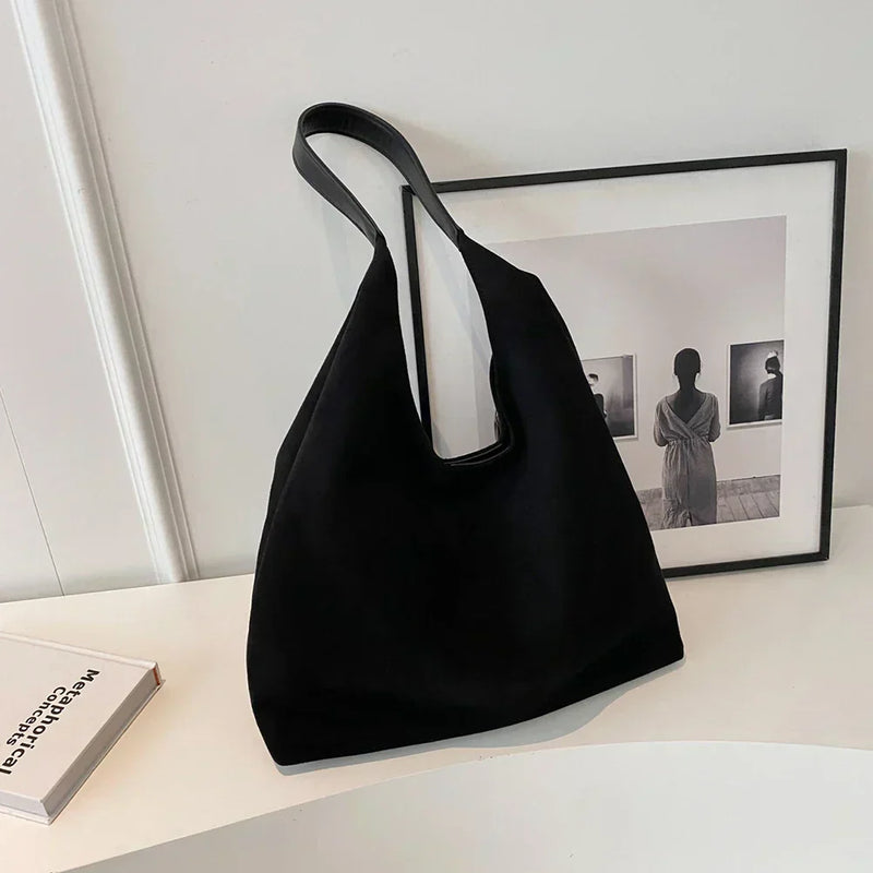 Torba Tote z Naturalnego Zamszu