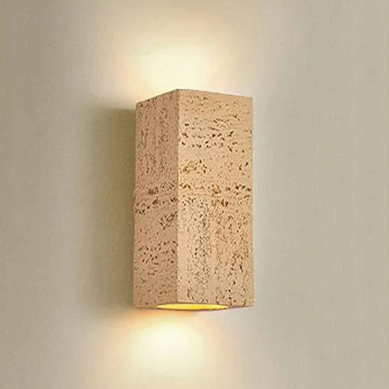 Cementowy Kinkiet Ścienny z Minimalistyczną Estetyką Wabi-Sabi