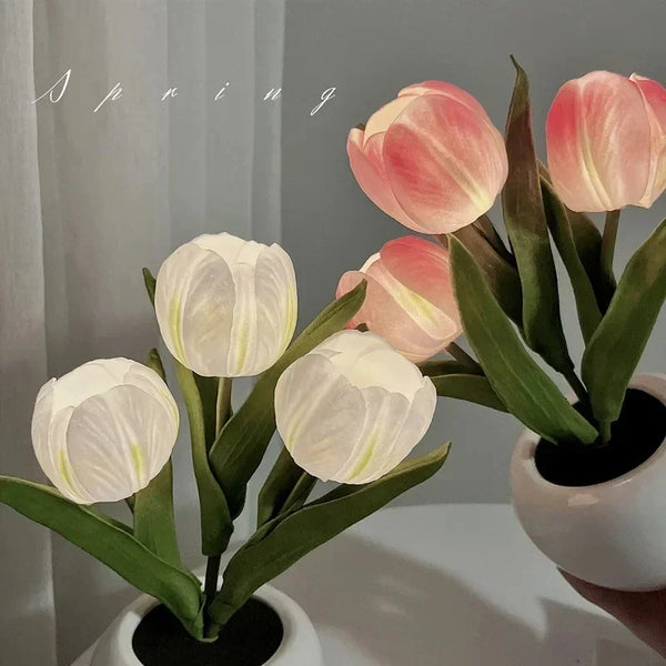 Tulipanowa lampka LED, która rozświetli mrok