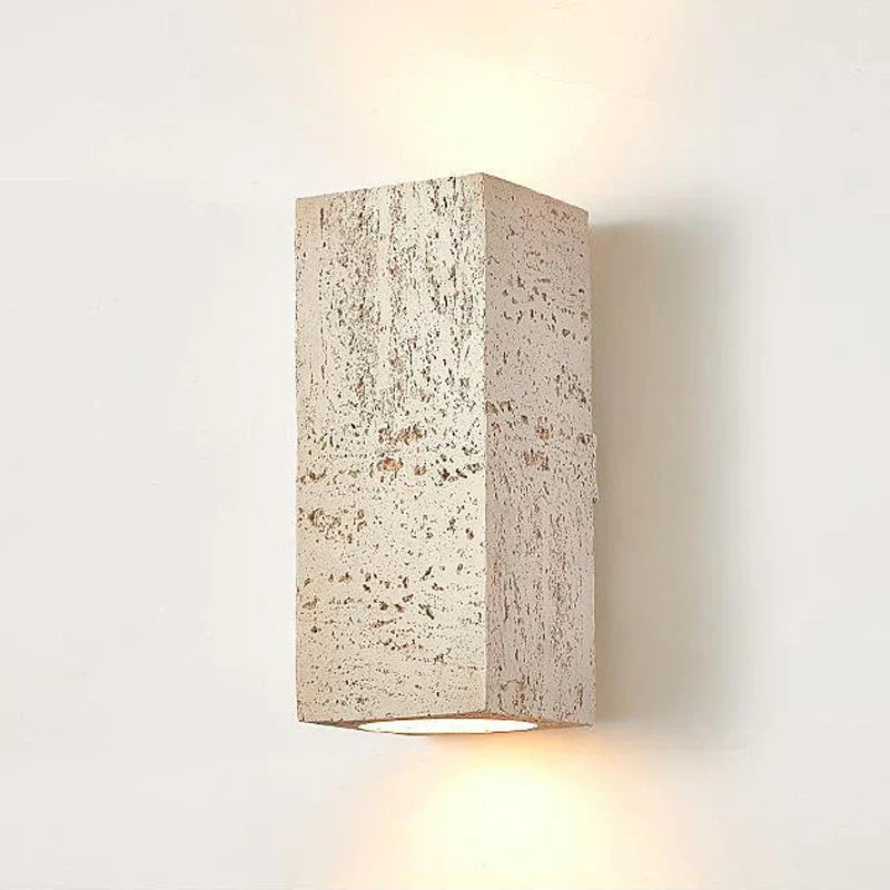 Cementowy Kinkiet Ścienny z Minimalistyczną Estetyką Wabi-Sabi