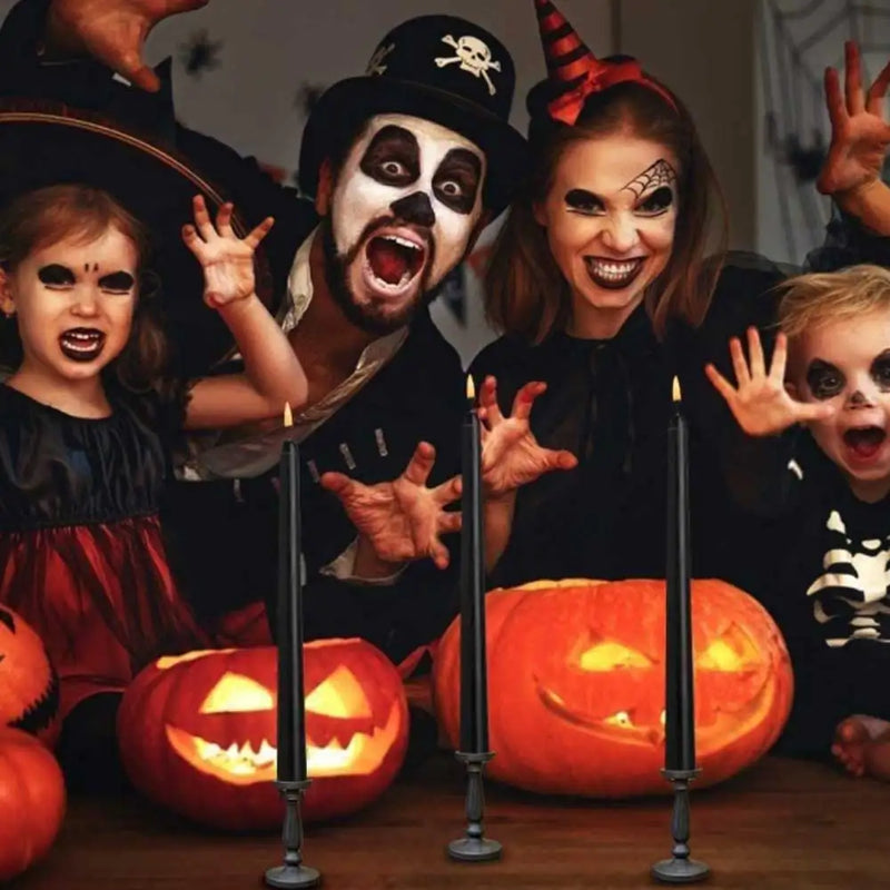 Świece LED z efektem płomienia do dekoracji Halloween